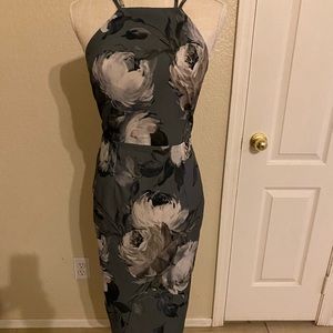 ASOS grey floral dress !! Gorgeous dress !!